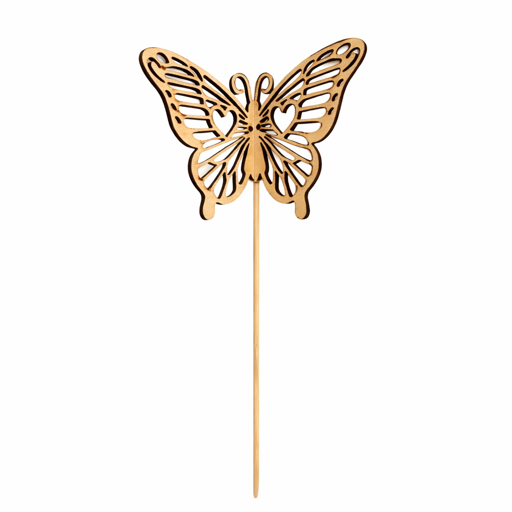 Blumenstecker "Schmetterling mit Herzen"