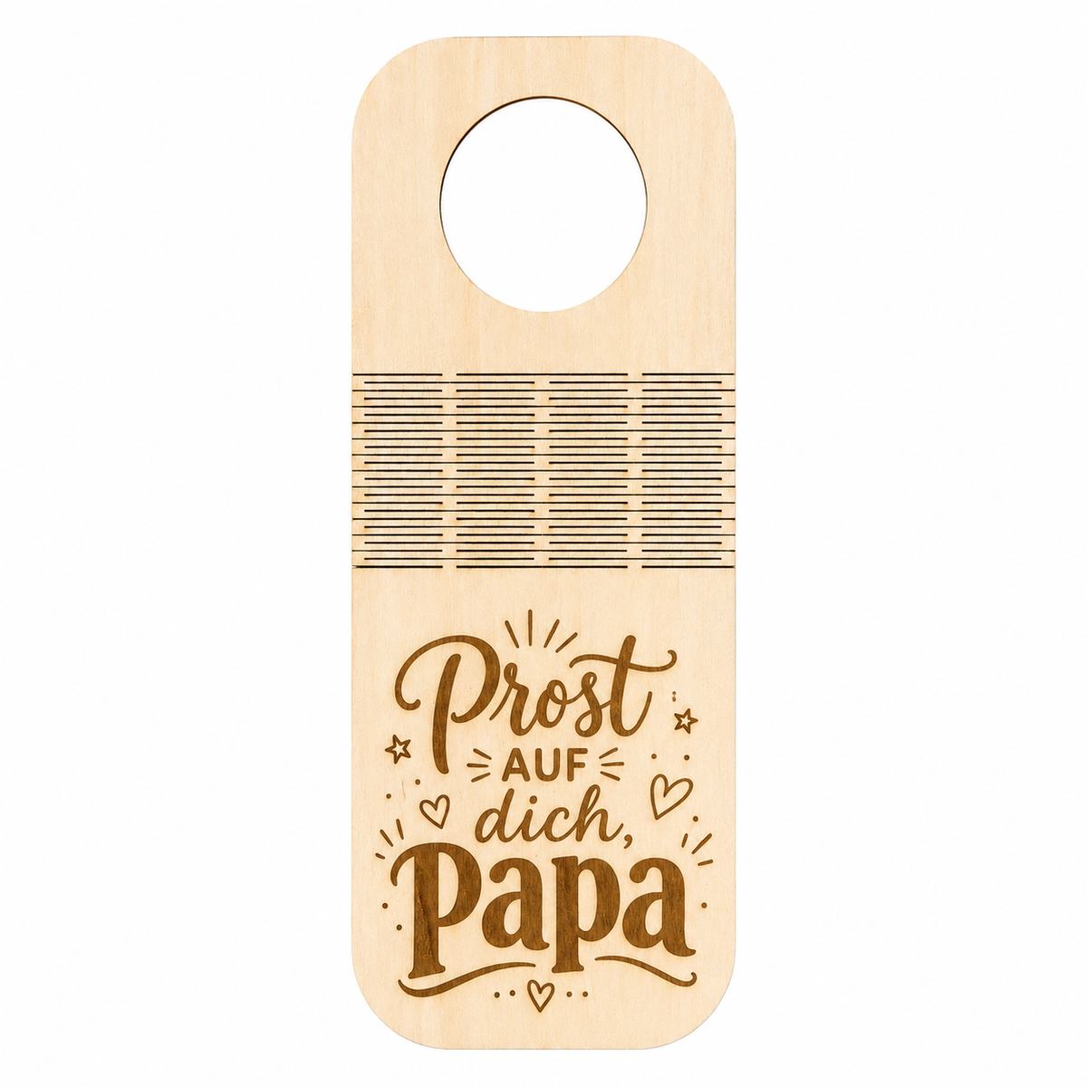 Flaschenanhänger "Prost AUF dich Papa"