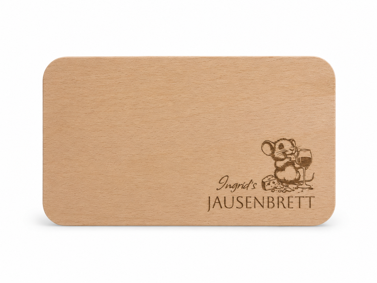 Jausenbrettchen "Maus-Motiv"