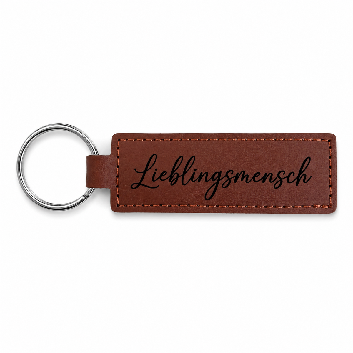 Kunstleder-Schlüsselanhänger „Lieblingsmensch“