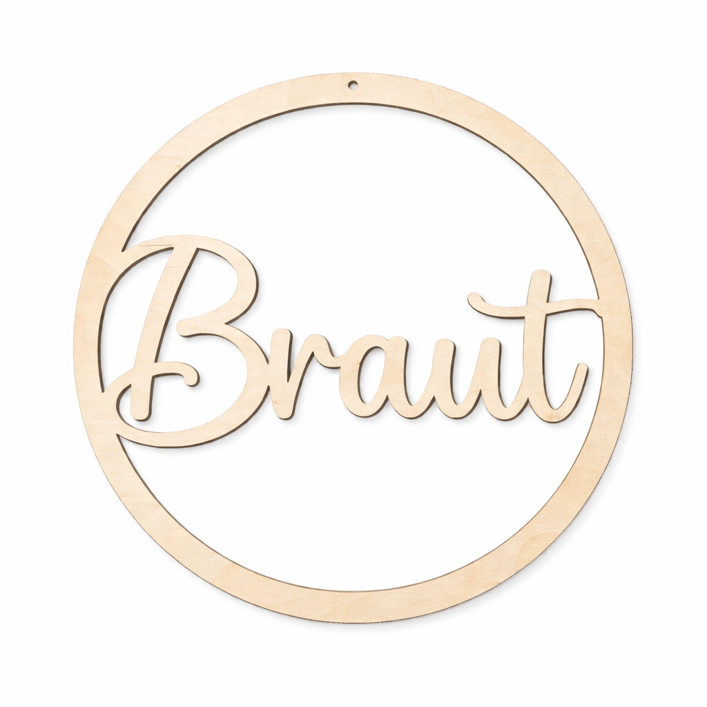 Holzkranz "Braut & Bräutigam" Set