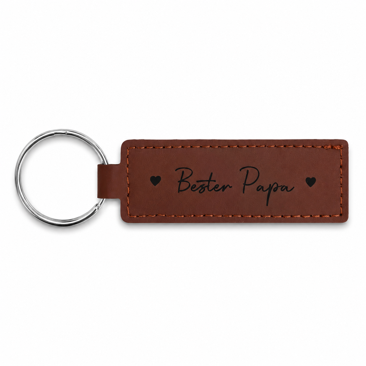 Kunstleder-Schlüsselanhänger „Bester Papa“