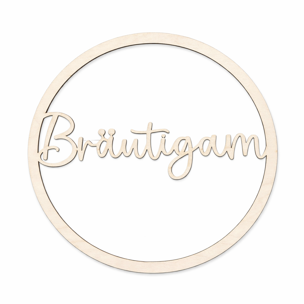 Holzkranz "Braut & Bräutigam" Set
