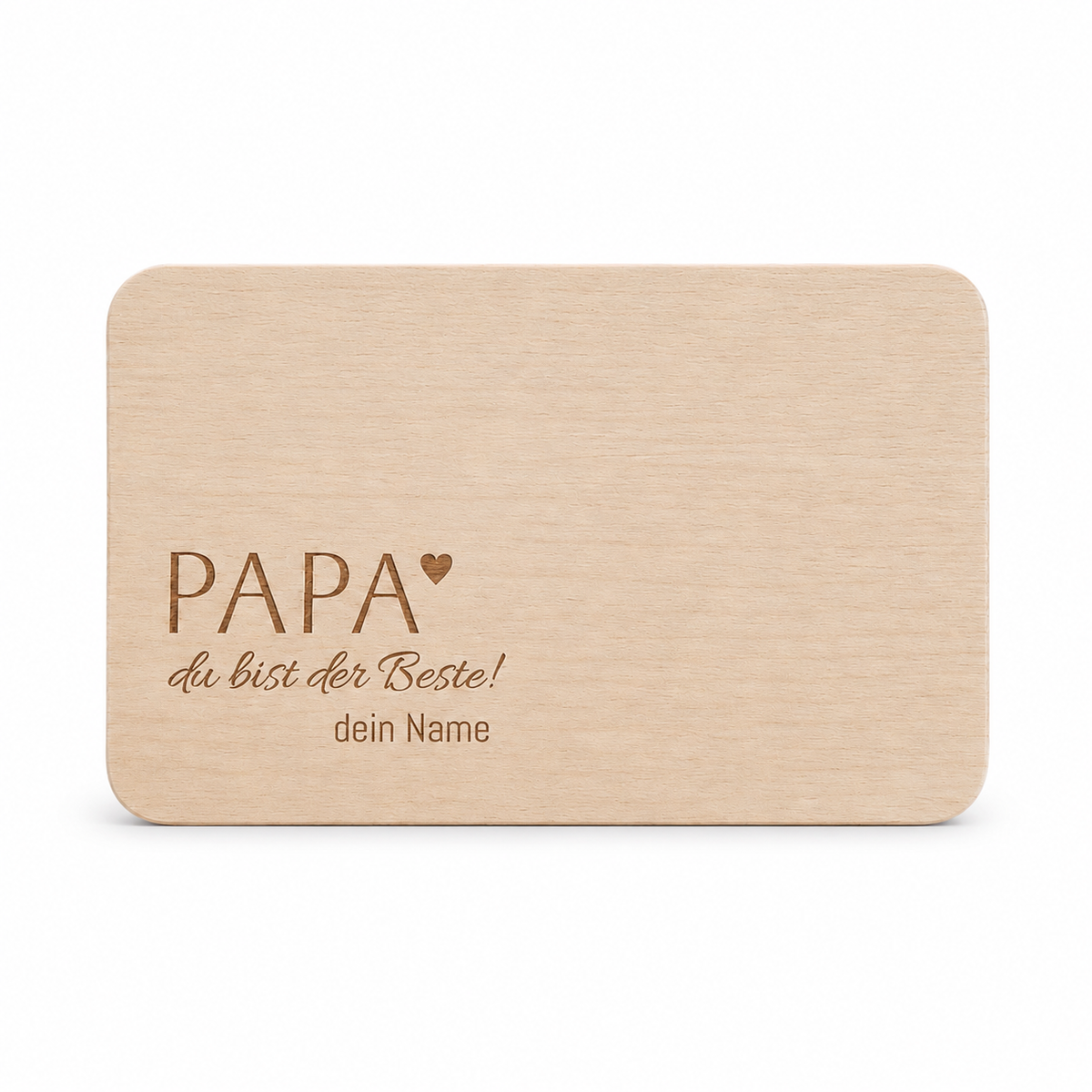 Jausenbrettchen „Papa du bist der Beste + Name“