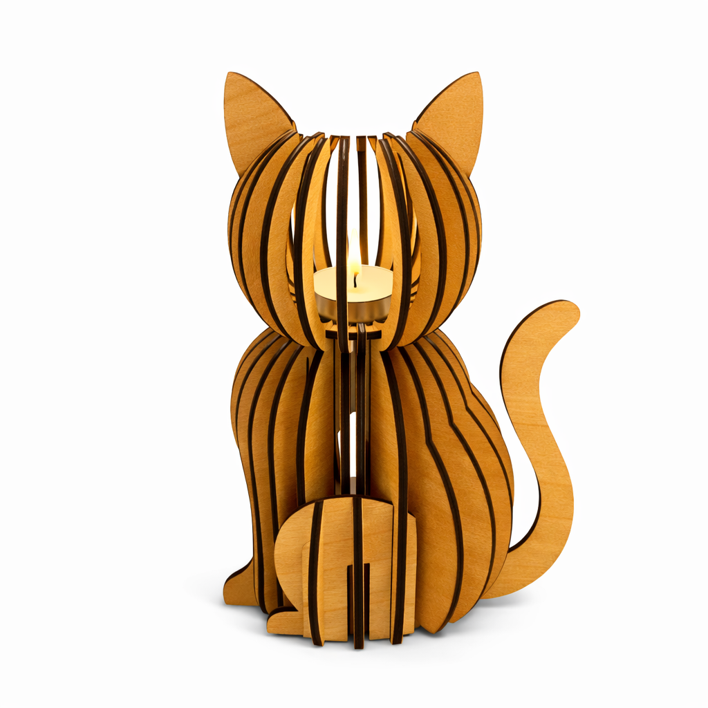 Windlicht "Katze"